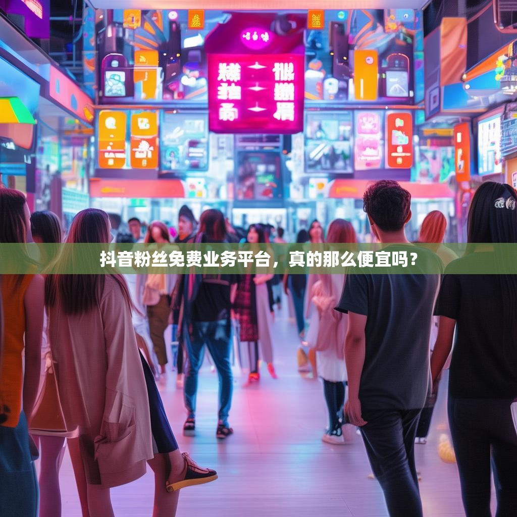 抖音粉丝免费业务平台，真的那么便宜吗？