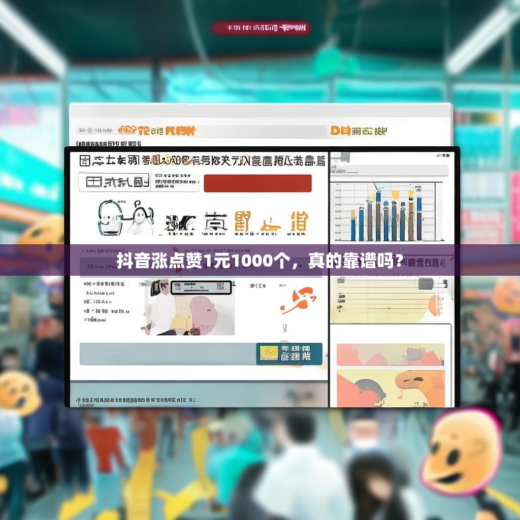 抖音涨点赞1元1000个，真的靠谱吗？