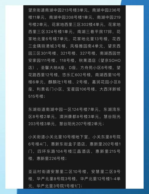 北京朝阳划定高风险区，速看朝阳区高风险区域情况