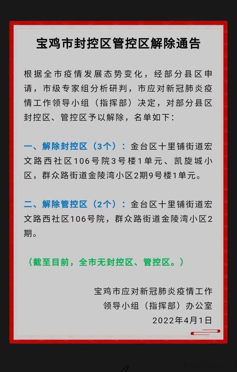宝鸡最新疫情情况及疫情最新通告