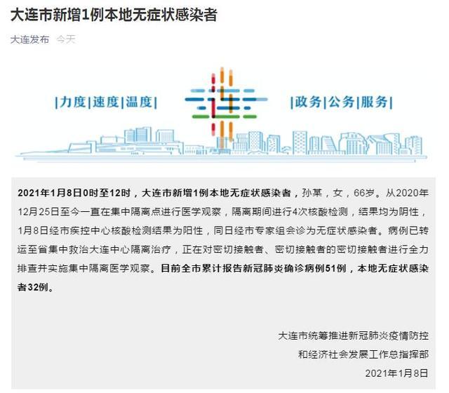 大连新冠肺炎最新消息及情况
